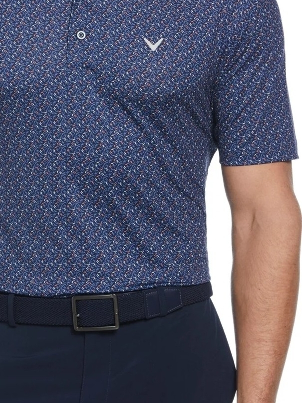 Callaway Mens Confetti Chevron All Over Polo